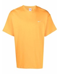 T-shirt à col rond orange Nike