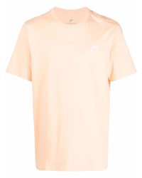 T-shirt à col rond orange Nike