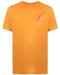 T-shirt à col rond orange Nike