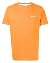 T-shirt à col rond orange Norse Projects