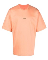 T-shirt à col rond orange Oamc