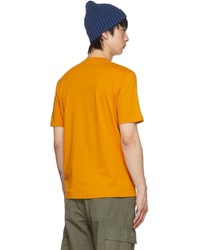 T-shirt à col rond orange Aspesi