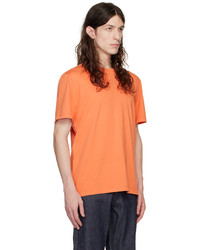 T-shirt à col rond orange Vince