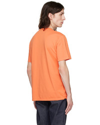 T-shirt à col rond orange Vince