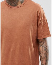 T-shirt à col rond orange Asos