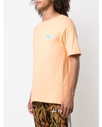 T-shirt à col rond orange Stussy