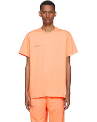T-shirt à col rond orange PANGAIA