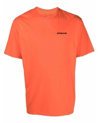 T-shirt à col rond orange Patagonia