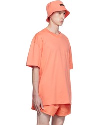 T-shirt à col rond orange Essentials