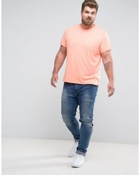 T-shirt à col rond orange Asos