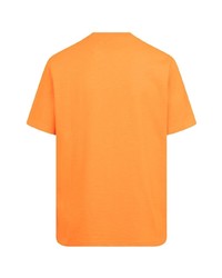 T-shirt à col rond orange Supreme