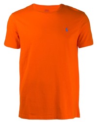 T-shirt à col rond orange Polo Ralph Lauren