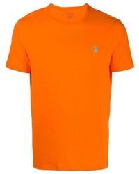 T-shirt à col rond orange Polo Ralph Lauren