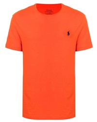 T-shirt à col rond orange Polo Ralph Lauren