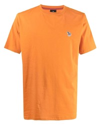 T-shirt à col rond orange PS Paul Smith