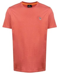 T-shirt à col rond orange PS Paul Smith