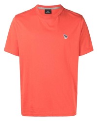 T-shirt à col rond orange PS Paul Smith