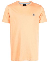 T-shirt à col rond orange PS Paul Smith