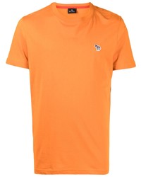 T-shirt à col rond orange PS Paul Smith