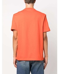 T-shirt à col rond orange Calvin Klein