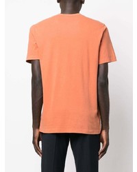 T-shirt à col rond orange James Perse