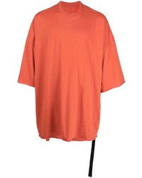 T-shirt à col rond orange Rick Owens DRKSHDW