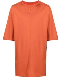 T-shirt à col rond orange Rick Owens DRKSHDW