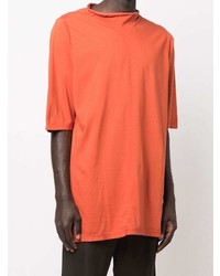 T-shirt à col rond orange Rick Owens DRKSHDW