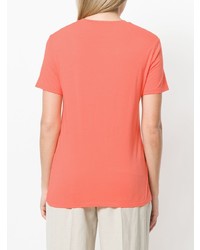 T-shirt à col rond orange Aspesi