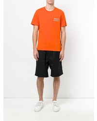 T-shirt à col rond orange AMI Alexandre Mattiussi