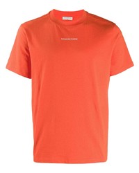 T-shirt à col rond orange Sandro Paris