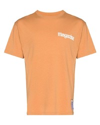 T-shirt à col rond orange Satisfy