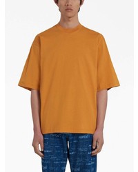 T-shirt à col rond orange Marni