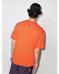 T-shirt à col rond orange Stone Island