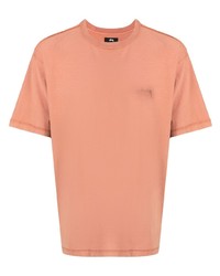 T-shirt à col rond orange Stussy