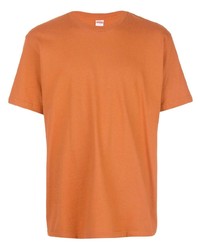 T-shirt à col rond orange Supreme