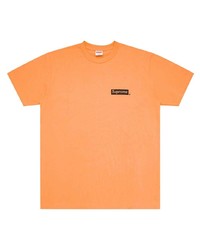 T-shirt à col rond orange Supreme