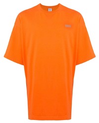 T-shirt à col rond orange Vetements