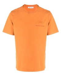 T-shirt à col rond orange Wood Wood