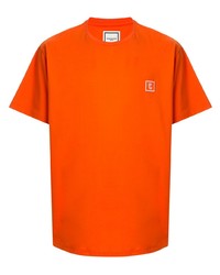 T-shirt à col rond orange Wooyoungmi