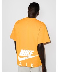 T-shirt à col rond orange Nike