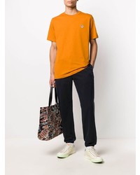 T-shirt à col rond orange PS Paul Smith