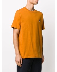 T-shirt à col rond orange PS Paul Smith