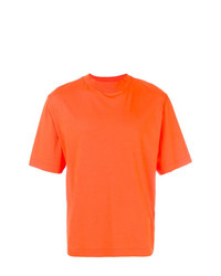 T-shirt à col rond orange Études