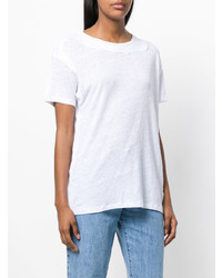 T-shirt à col rond orné blanc IRO
