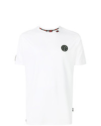 T-shirt à col rond orné blanc Plein Sport