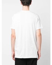 T-shirt à col rond orné blanc Rick Owens DRKSHDW