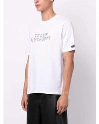 T-shirt à col rond orné blanc Izzue