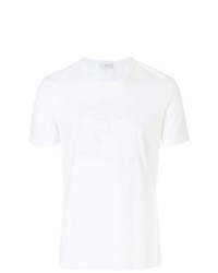 T-shirt à col rond orné blanc Versace Collection