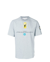 T-shirt à col rond orné gris Golden Goose Deluxe Brand